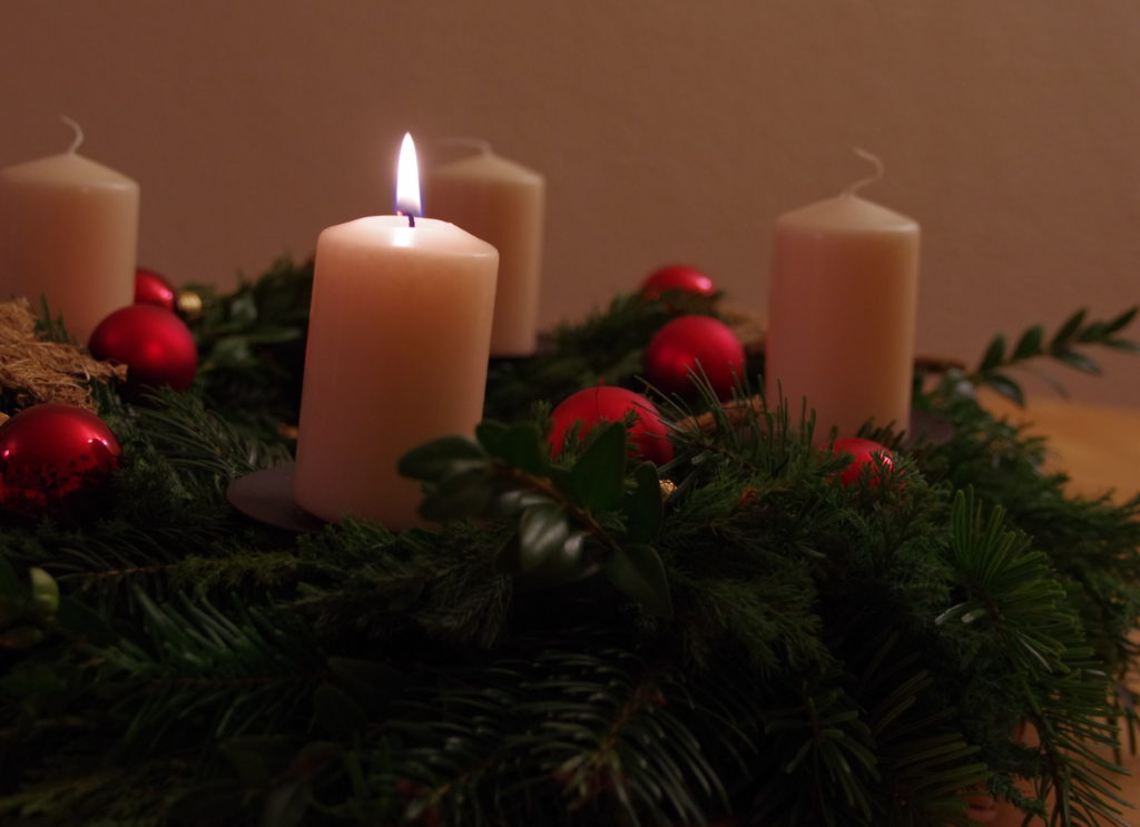 Kerze, 1. Advent